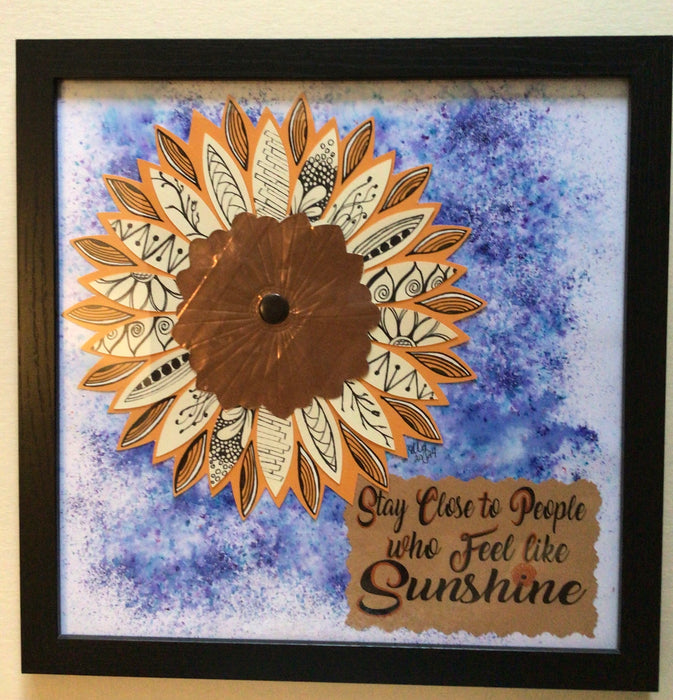 ‘Sunshine’ Sunflower mandala