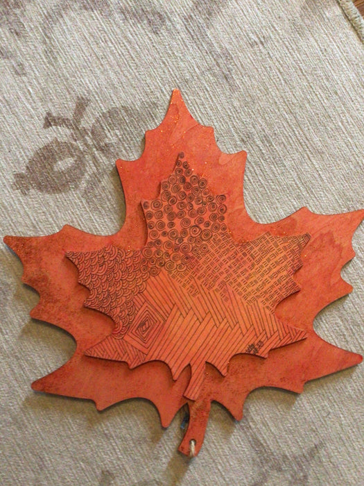 Two layer mdf Maple leaf 1