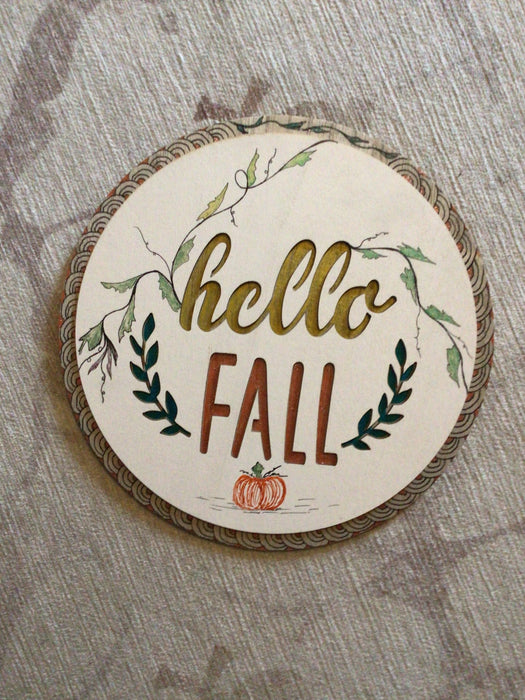 Round Fall Hello decor 1