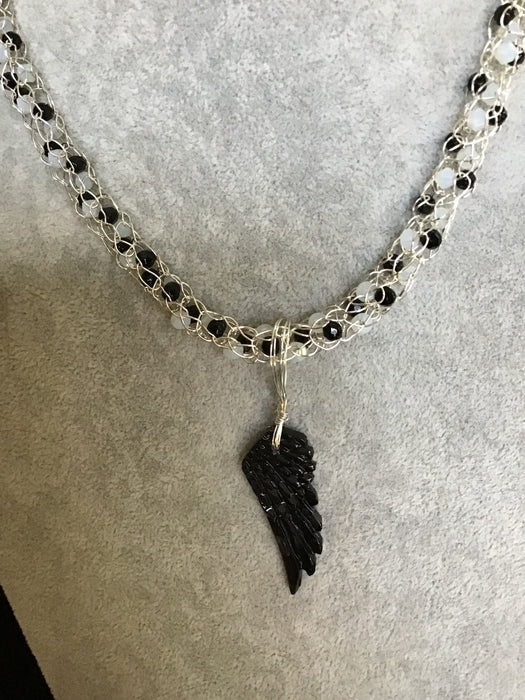 handmade necklace chain with gemstone pendant