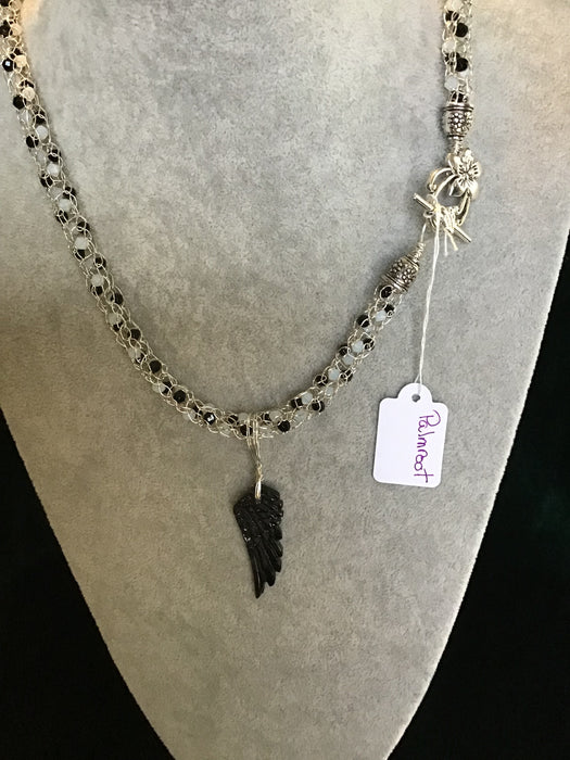 handmade necklace chain with gemstone pendant