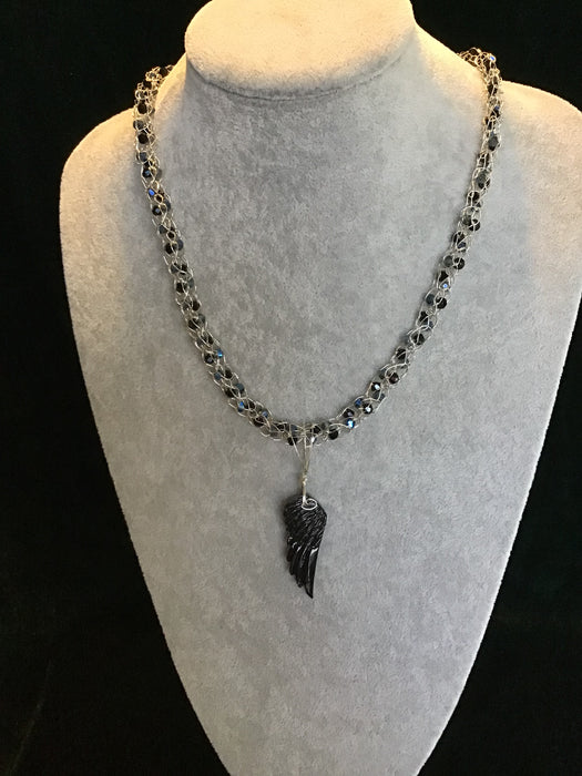 handmade necklace chain with gemstone pendant