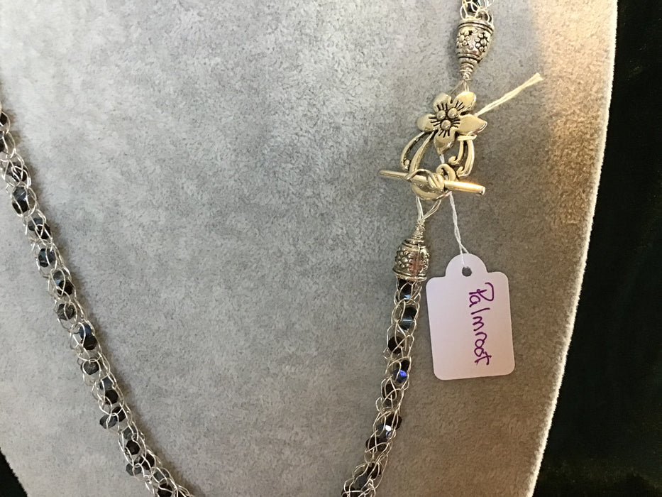 handmade necklace chain with gemstone pendant