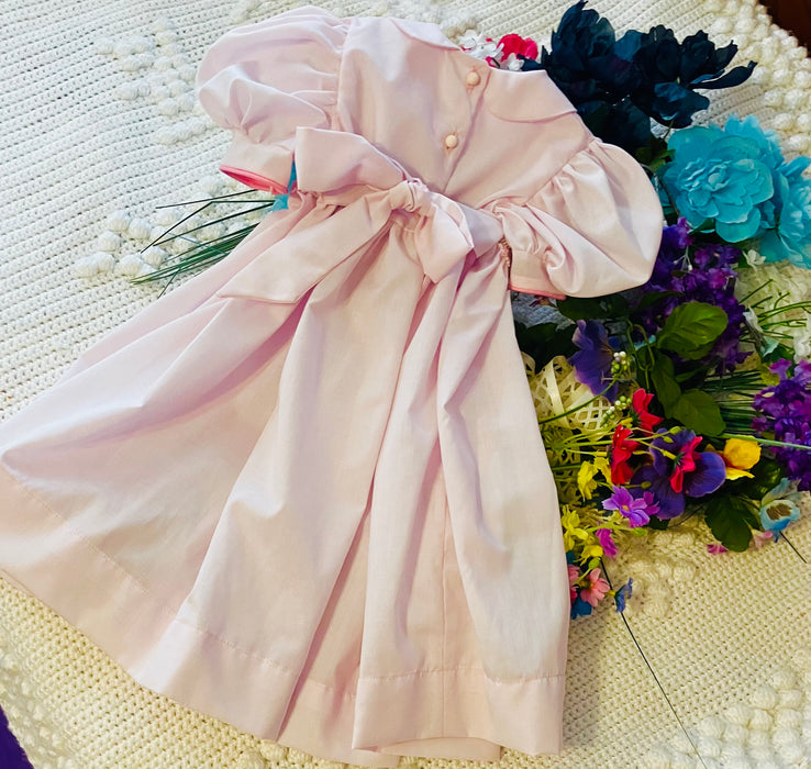 Hand smocked little girl dress