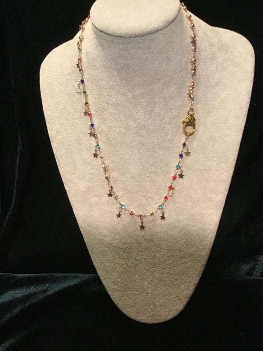 Sparkly Unique chain necklace.