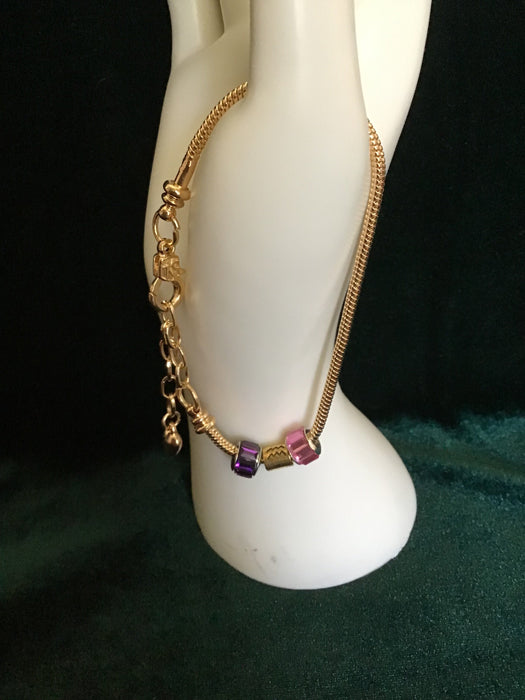 Zodiac adjustable snake bracelet-(January-February)Aquarius