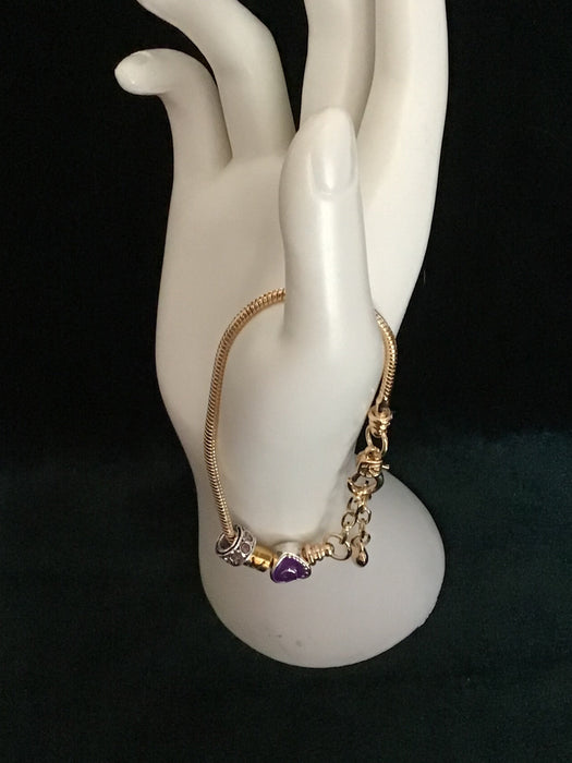 Zodiac adjustable snake bracelet-(February-March)Pisces