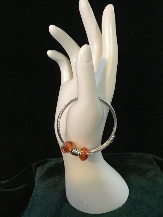 Silver Zodiac snake bracelet