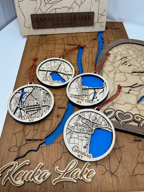 Finger Lakes NY | New York Lake Town Ornament