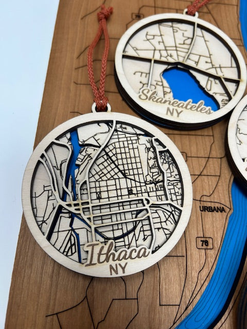 Finger Lakes NY | New York Lake Town Ornament