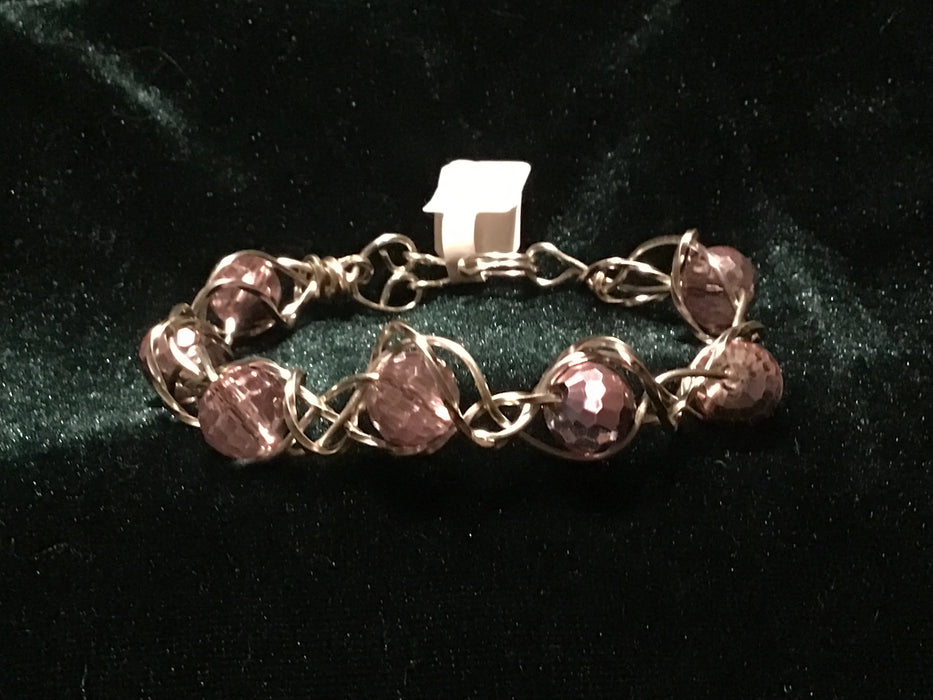 Handmade twisted wire cuff bracelet