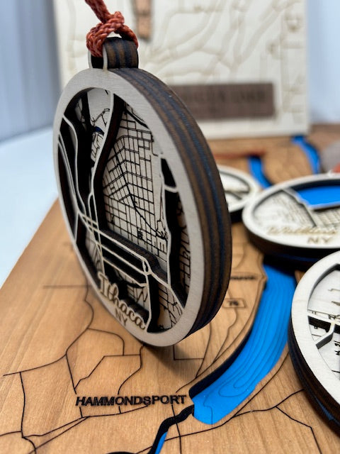 Finger Lakes NY | New York Lake Town Ornament