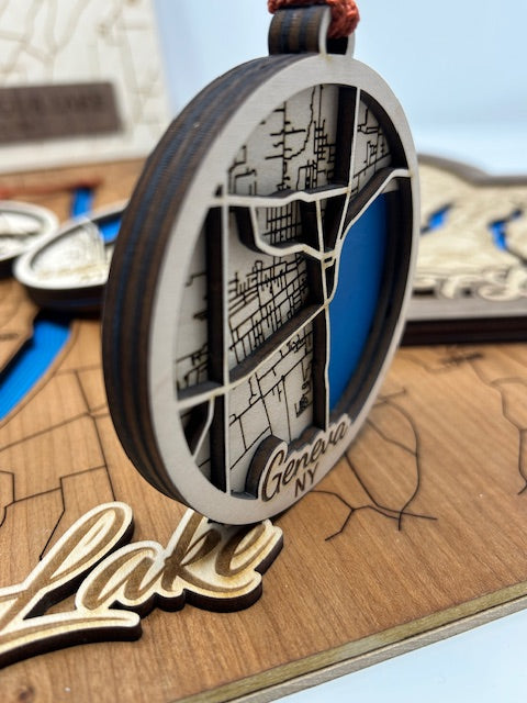 Finger Lakes NY | New York Lake Town Ornament