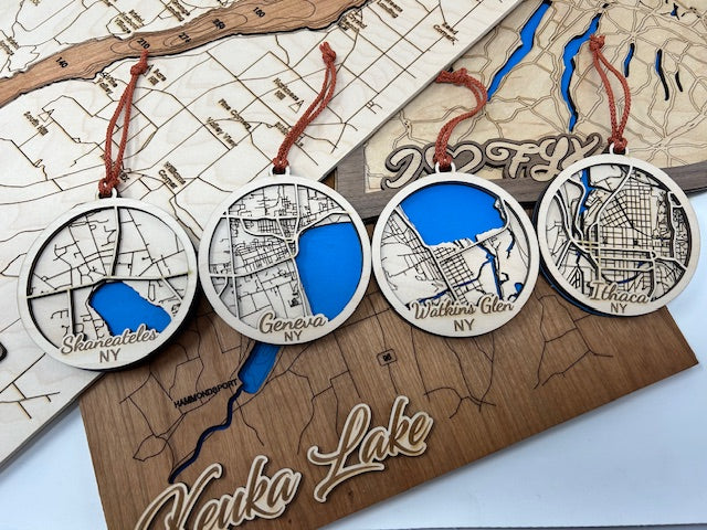 Finger Lakes NY | New York Lake Town Ornament