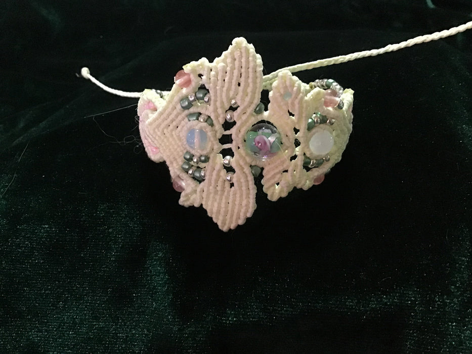 Beautiful macrame cuff bracelet,