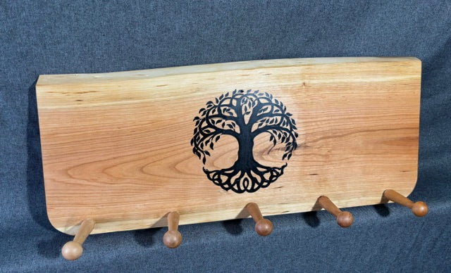 Cherry hat rack