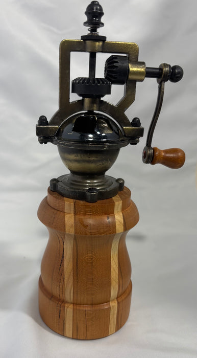 Cherry & Maple Antique style pepper mill.