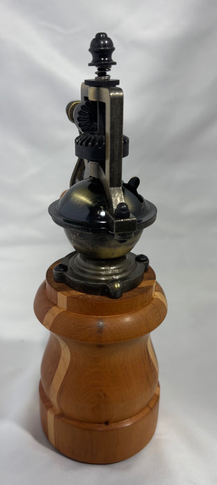 Cherry & Maple Antique style pepper mill.