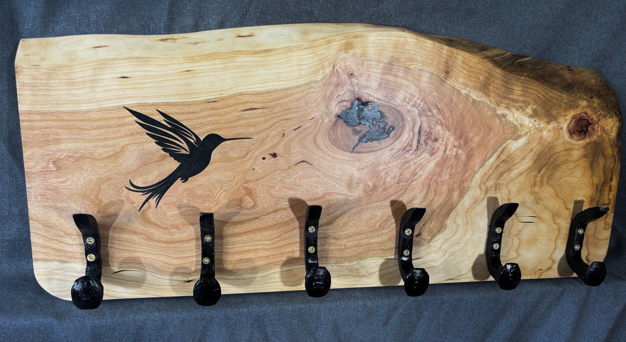 Live Edge Cherry Coat Rack