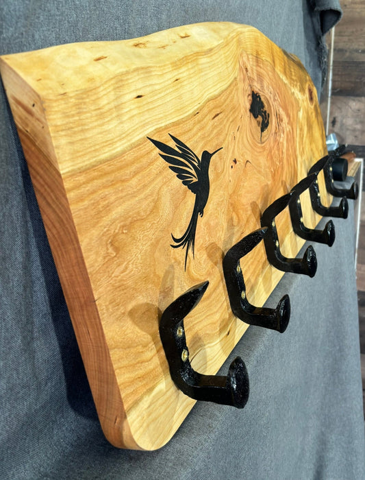 Live Edge Cherry Coat Rack