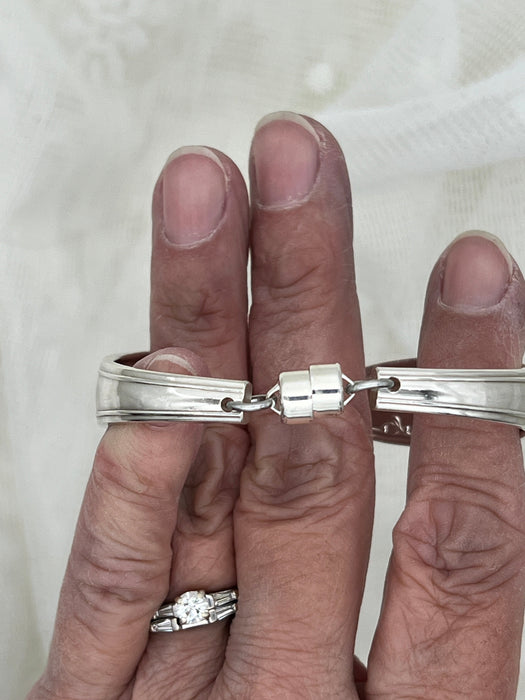 Custom Made Silverware Bracelet Queen Bess II Pattern-1946 by Oneida Silver