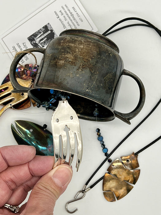 Up-Cycled Silverplate Sugar Wind Chime