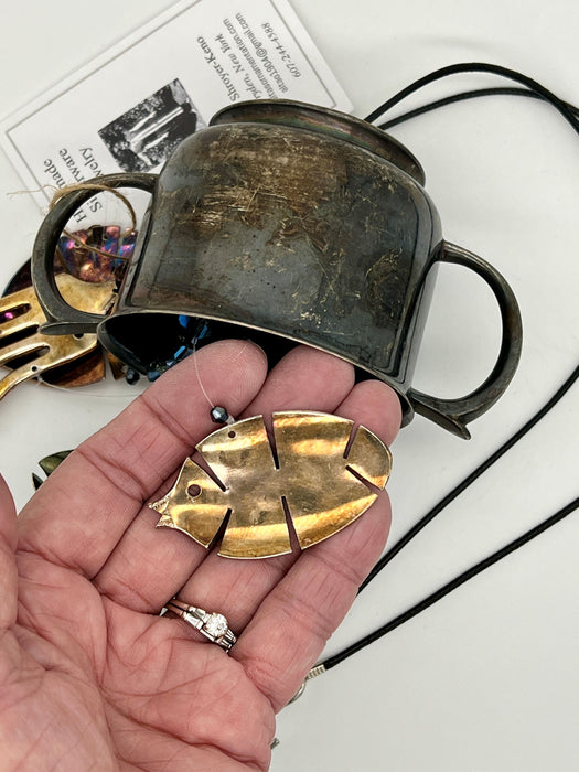 Up-Cycled Silverplate Sugar Wind Chime