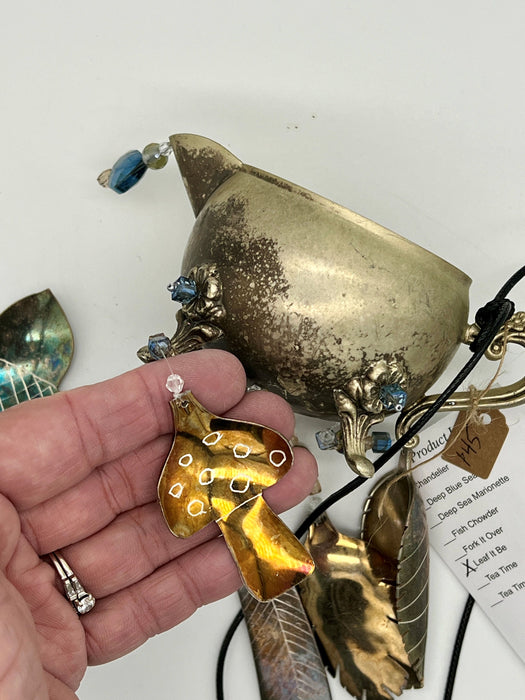 Up-Cycled Silverplate Creamer Wind Chime