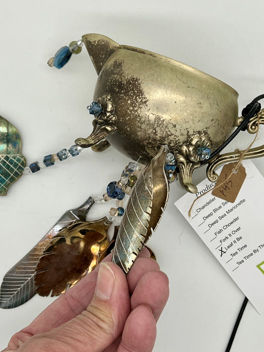 Up-Cycled Silverplate Creamer Wind Chime