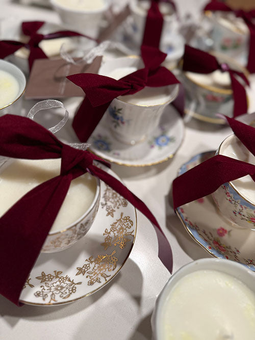 Vintage Teacup Candle - handmade candles by Vintage + Wick l Finger Lakes | Shop Finger Lakes NY