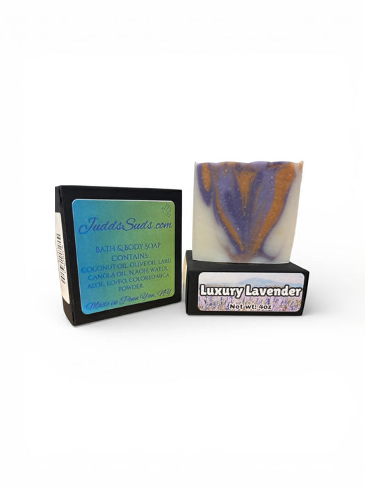 Luxury Lavender Handmade Artisan Bath Soap | 4oz Relaxing Floral Bar | Eucalyptus, Citrus & French Lavender