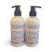 Two bottles of Luxury Lavender Body Lotion on a white background