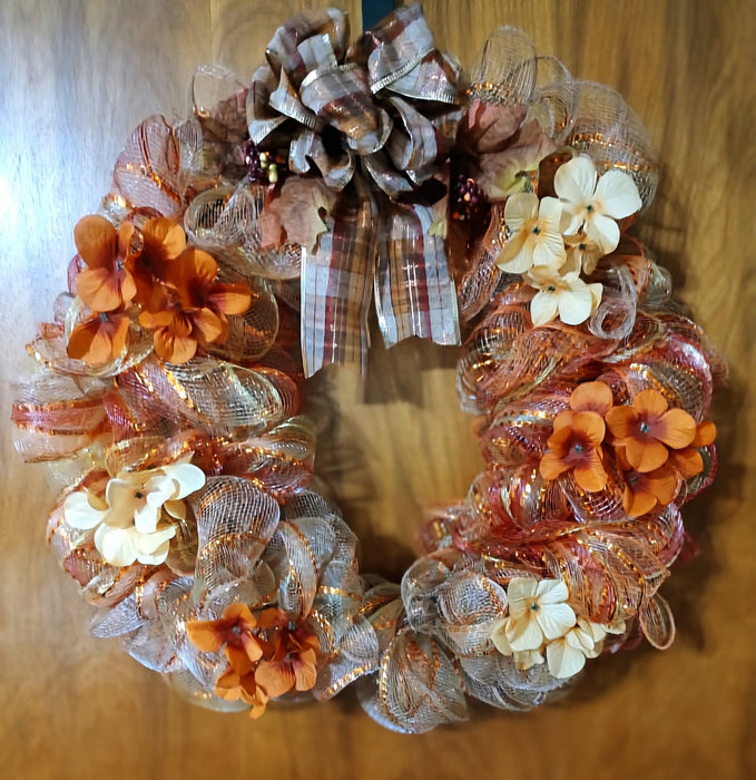 Fall mesh wreath