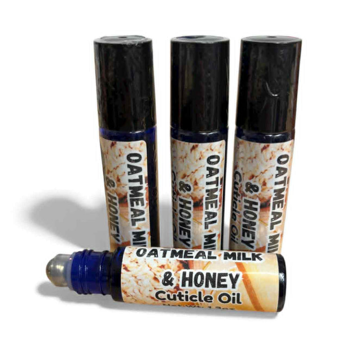 Oatmeal Milk & Honey Cuticle Oil | Hydrating Nail & Cuticle Treatment | Warm Vanilla & Almond Scent | Handmade Natural Nail Care