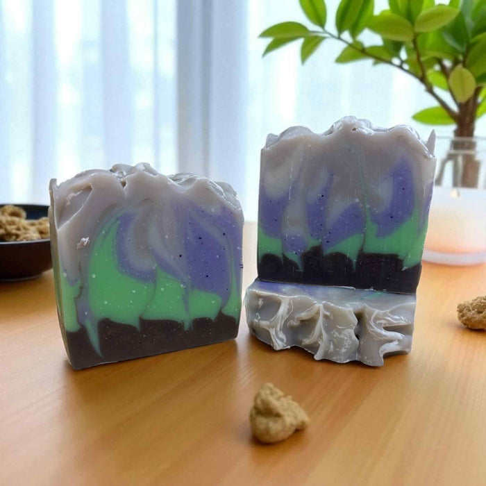 Patchouli & Sandalwood | Handmade Artisan Soap | Woodsy Blend, Spicy Red Cardamom & Amber Crystal | 4oz