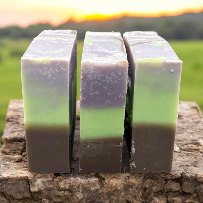 Patchouli & Sandalwood | Handmade Artisan Soap | Woodsy Blend, Spicy Red Cardamom & Amber Crystal | 4oz