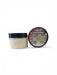 Beard butter jar with lid on a white background