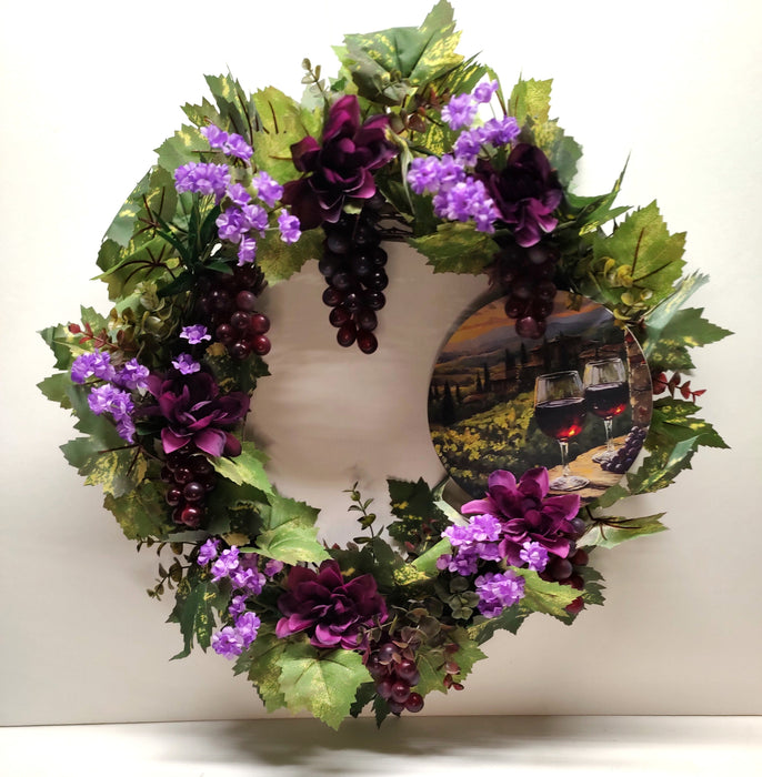 Beauty of the Finger Lakes-Natural grapevine wreath for wine lovers