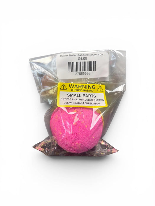 Rainbow Sherbet - Bath Bombs w/Glow in Dark Toys