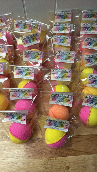 Rainbow Sherbet - Bath Bombs w/Glow in Dark Toys