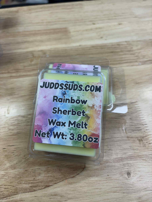 Rainbow Sherbet | Wax Melt | Lime, Pineapple, Orange, Raspberry & Vanilla | Fruity Dessert Home Fragrance | 3.8oz