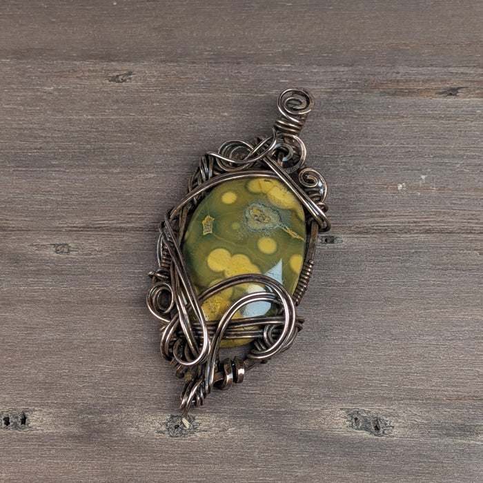 Jasper in Darkened Copper