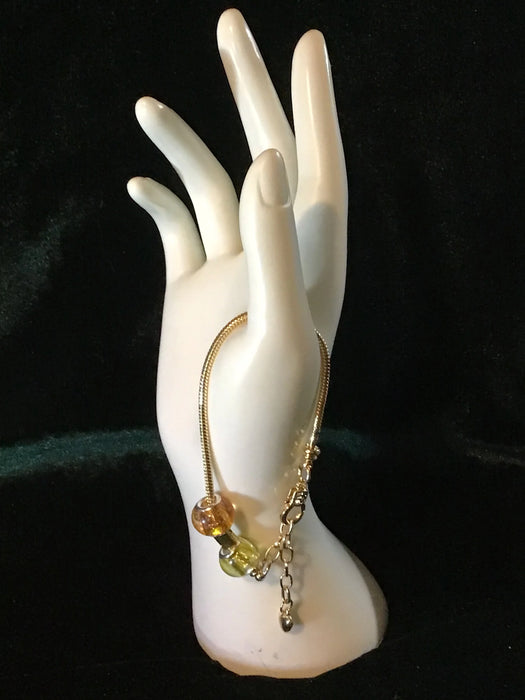 Zodiac adjustable snake bracelet