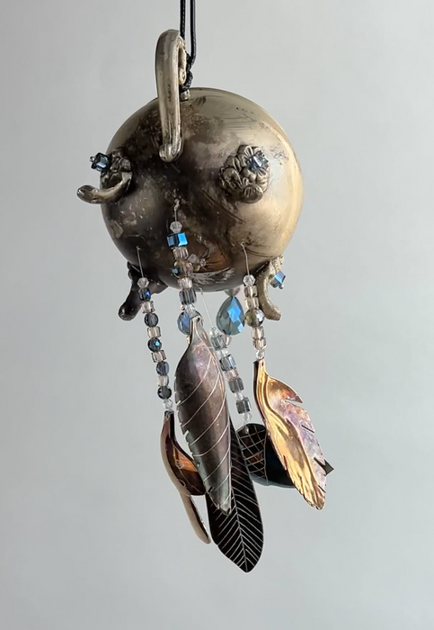 Up-Cycled Silverplate Creamer Wind Chime