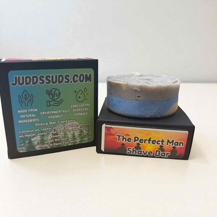 The Perfect Man Shave Bar | Handmade Shaving Soap | Smooth, Masculine Scent | Rich Lather for a Comfortable Shave