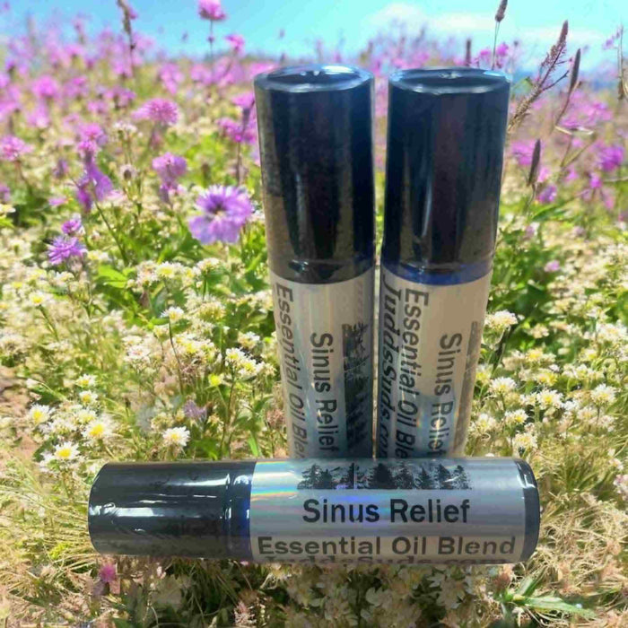 Sinus Relief | Essential Oil Blend | Eucalyptus, Peppermint & Rosemary | Natural Respiratory Support | Aromatherapy Roll-On
