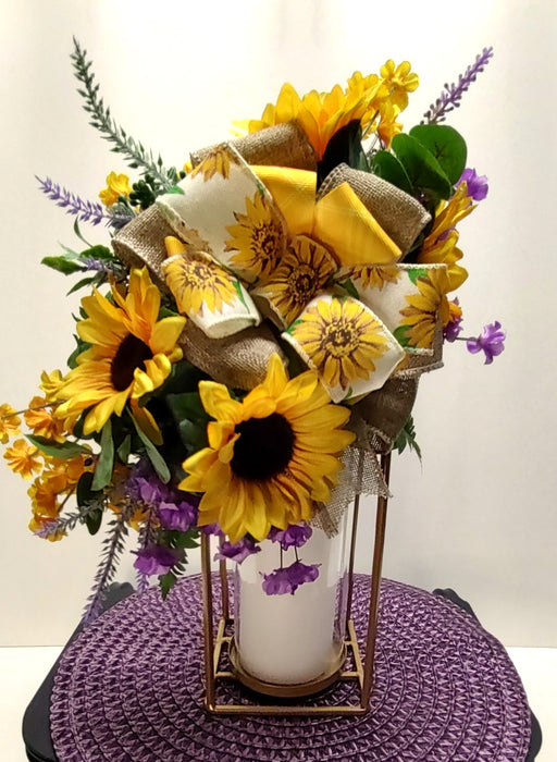 Sunflower collection-candle arrangement