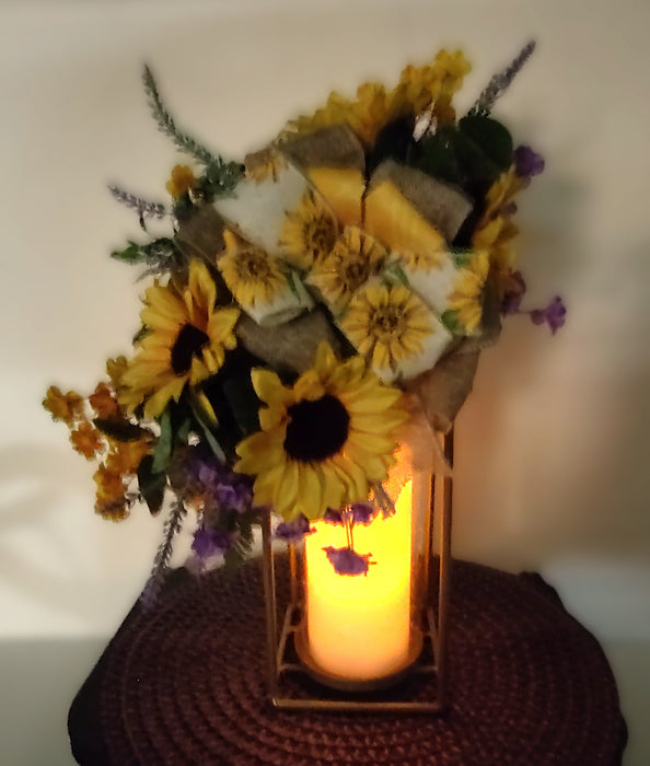 Sunflower collection-candle arrangement
