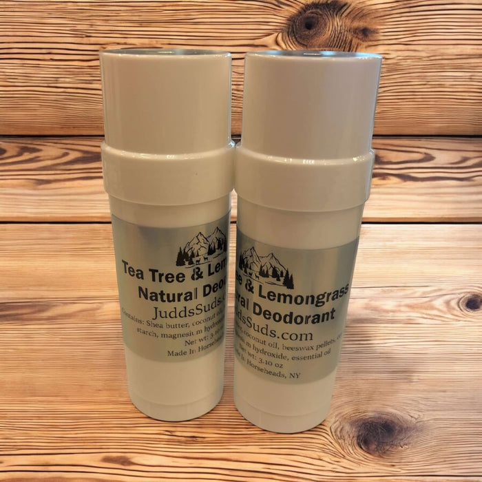 Tea Tree & Lemongrass Natural Deodorant | Aluminum-Free Deodorant | Essential Oil Deodorant | Fresh, Clean Odor Protection