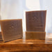 4oz soap bar, colored cream, scented with vanilla sandalwood fragrance oil
